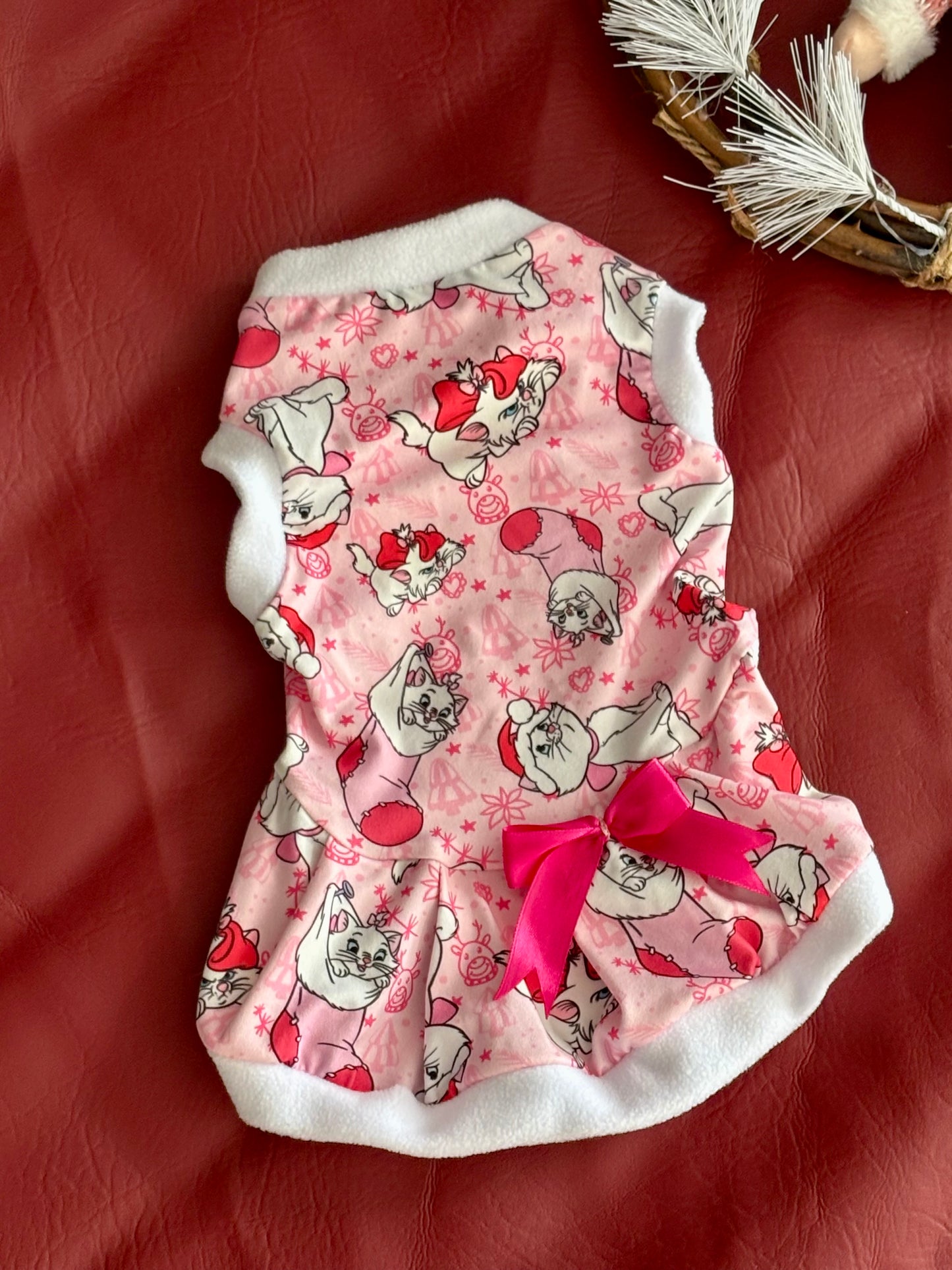 Vestido rosado navidad