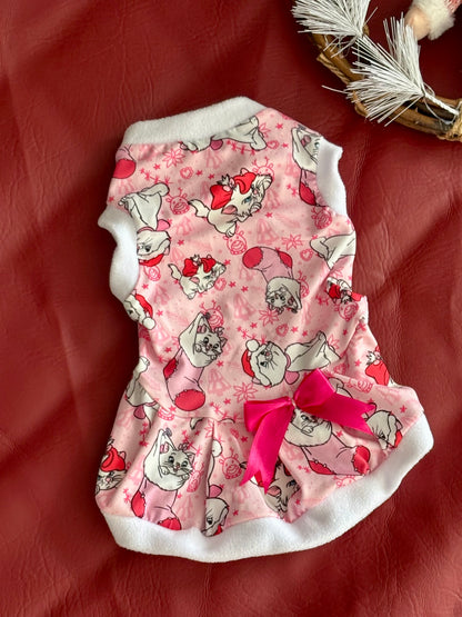 Vestido rosado navidad