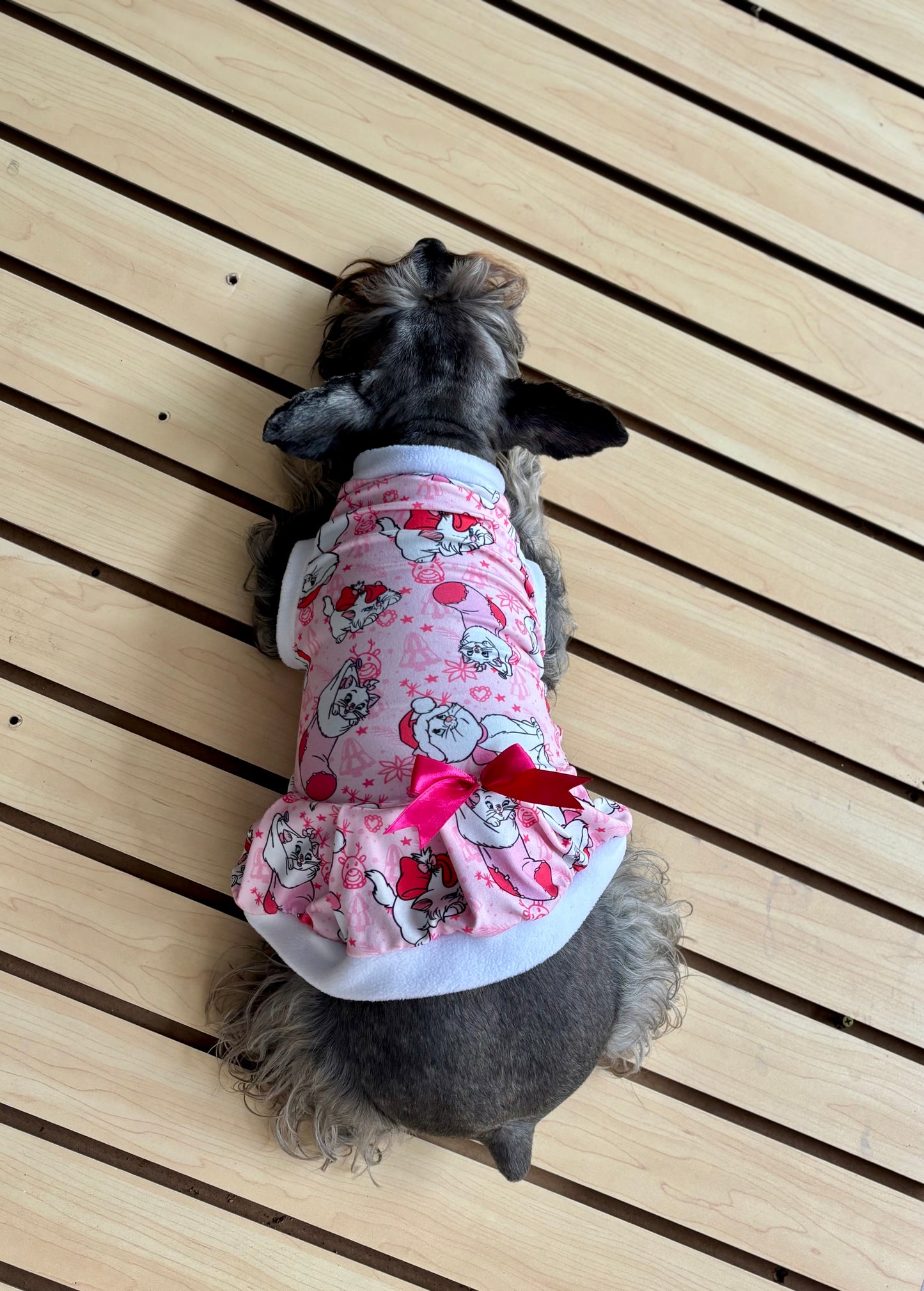 Vestido rosado navidad