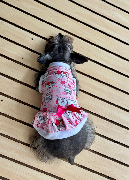 Vestido rosado navidad